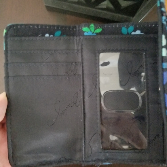 Vera Bradley Midnight Blues trifold wallet - Picture 4 of 6